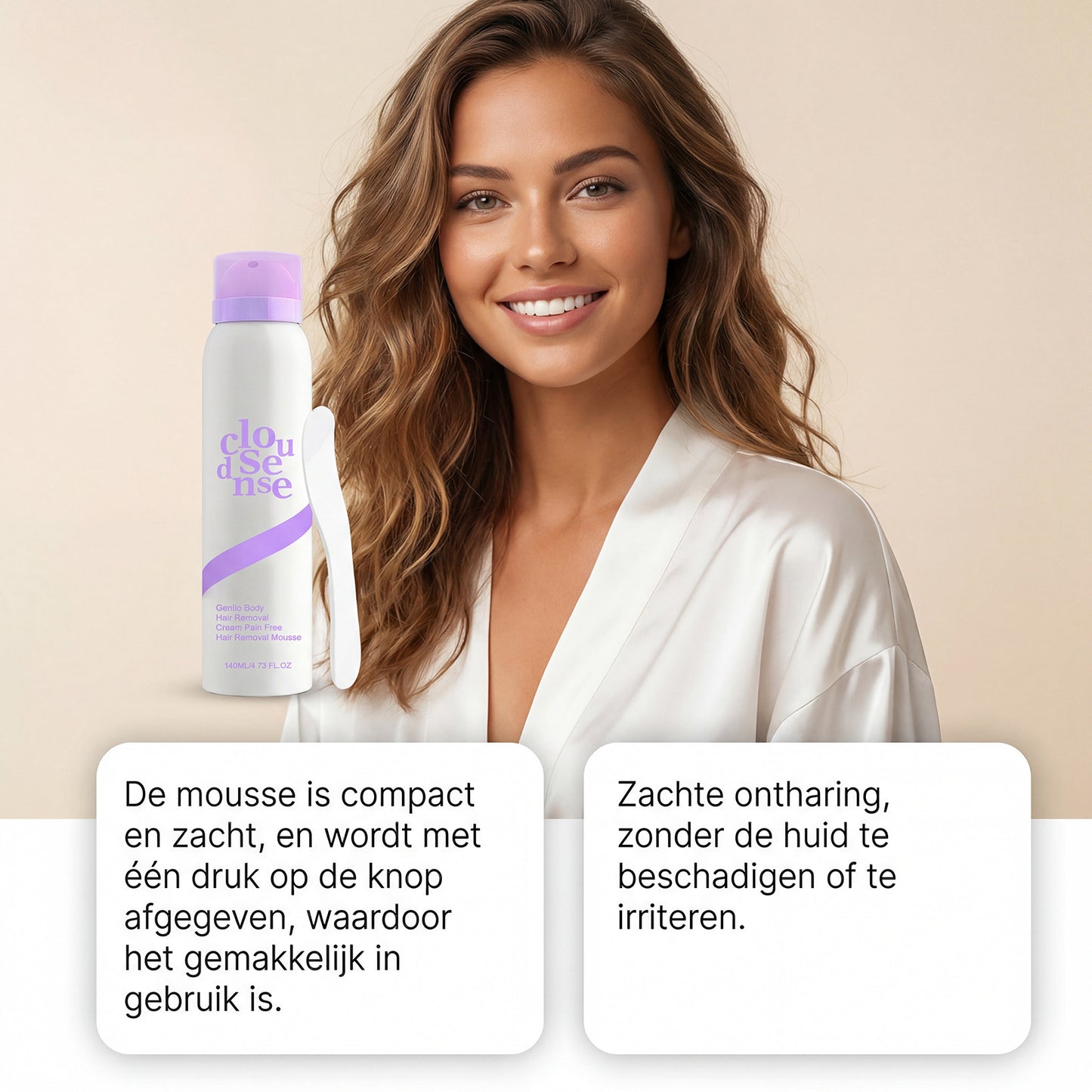 clevora Gentle Hair Removal Body Mousse